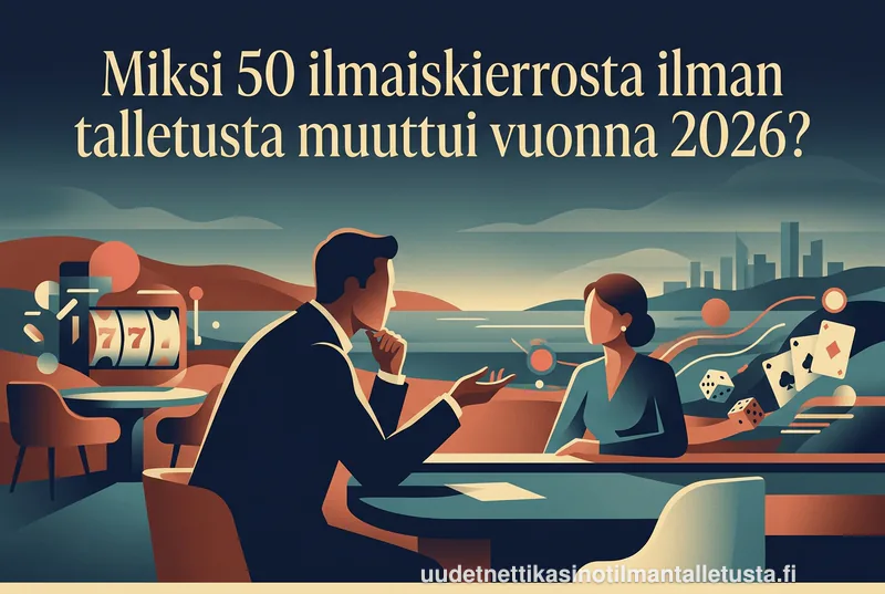 Miksi 50 ilmaiskierrosta ilman talletusta muuttui vuonna 2026?